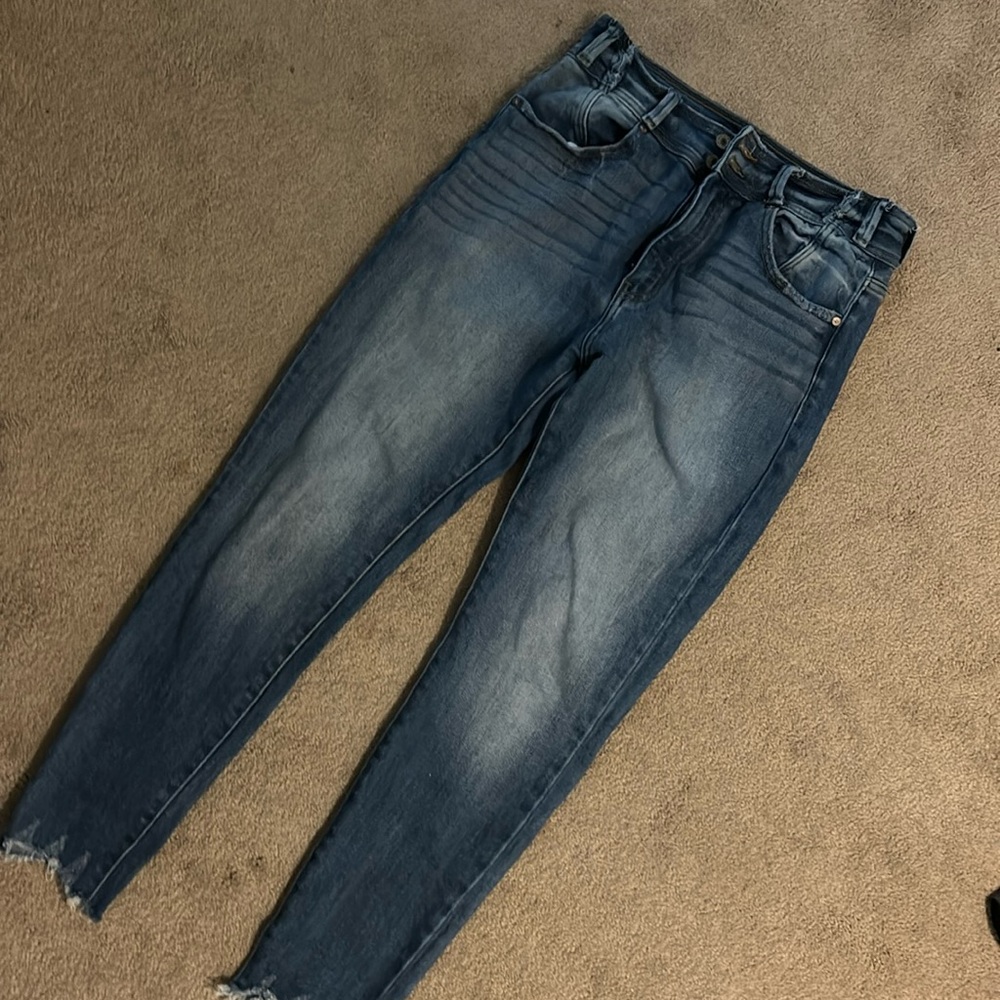 Kancan KATIE HIGH RISE DOUBLE BUTTON ANKLE SKINNY size 9/28